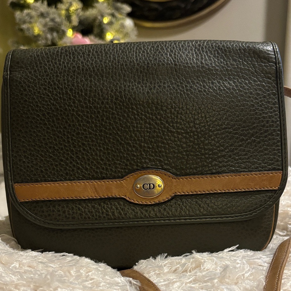 Christian Dior Vintage Pebbled Leather Flap Crossbody Bag - Picture 2 of 16